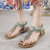 Womens Bohemian Sandals Round Toe Flats_Cwshs00240