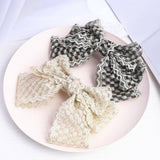 PALACE STYLE HAIR BOW EMBROIDERY HAIRPINS_CWAHA1186