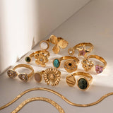 RETRO NICHE HIGH END OPEN RING_CWAJE1381