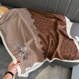 Fashionable Thin Plaid Warm Shawl Scarf