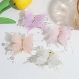 SWEET RHINESTONE BUTTERFLY MINI CLAW SPARKLY CLIP_CWAHA2303