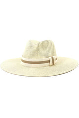 CASUAL SUMMER BANDING PANAMA HAT_CWAH102