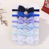 KIDS BOW HEADBAND SET ELASTIC NYLON NO MARKS_CWAHA6720