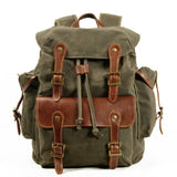 RETRO MILITARY CANVAS BACKPACK FOR MEN_CWAB5522