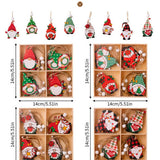 Cwmm10288_Christmas Wooden Faceless Gnome Ornaments Set
