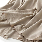 HIGH WAIST A LINE LOOSE FIT FLOWY MIDI SKIRT_CWBMS0332