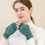 Winter Cold Protection Warm Half Finger Gloves_Cwmm2884