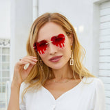 FASHIONABLE DIAMOND MELTING HEART SUNGLASSES_CWASG0709