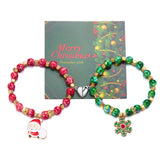 HANDMADE FLOWER BEADS MAGNETIC BEADED BRACELET_CWAJE2396