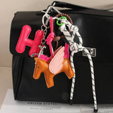 LEATHER PEGASUS PLANE LETTER BAG CHARM_CWMM7566