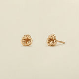 Vintage December Birth Flower Stud Earrings