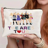 POP MUSE PRINT WATERPROOF MAKEUP ZIP BAG_CWAB1778