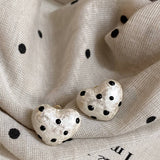 POLKA DOT HEART SIMPLE TRENDY EARRINGS_CWAJE2338