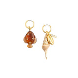 CREATIVE SUMMER FISH AND CONCH EARRINGS_CWAJE5130