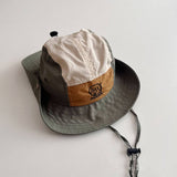 CARTOON CHILDRENS COLOR MATCHING FISHERMAN HAT_CWAH2868