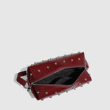 MUSHROOM STUDDED TOTE BOWLING SHOULDER BAG_CWAB5712