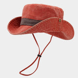 Vintage Wide Brim Jungle Fishing Hat_Cwah3789