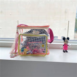 COLOR MATCHING TRANSPARENT BEACH BAG SHOULDER BAG_CWAB1921