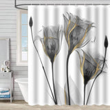 FLOWER BATHROOM ISOLATION SHOWER CURTAIN_CWMM1801