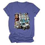 JUST A SMALL TOWN GIRL PRINT T SHIRT LOOSE FIT_CWTTS1525