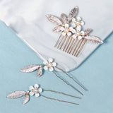 PEARL FLOWER BRIDAL HAIR ACCESSORIES SET_CWAHA2799