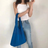 Cwab4568_Hollow Knit Large Capacity Shoulder Tote Bag