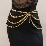 IMITATION PEARL HOLLOW TASSEL BODY CHAIN_CWAJE1128