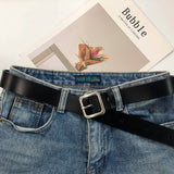 SQUARE BUCKLE SIMPLE TRENDY BELT_CWABE0597