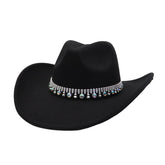 FALL WINTER WESTERN ETHNIC WOOL COWBOY FEDORA_CWAH04477