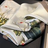 SILK SCARF FOR WOMEN VERSATILE SPRING SUMMER_CWASC0543