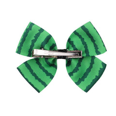 CHILDRENS FRUIT PRINT BOW HAIR CLIP_CWAHA2391