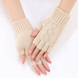 Diamond-Shaped Hollow Fingerless Gloves_Cwag0103