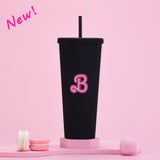 DOUBLE LAYER PORTABLE PLASTIC STRAW DIAMOND CUP_CWMM0978