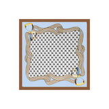 CHAIN PRINT SATIN SQUARE SCARF FOR SUMMER SUN_CWASC1158