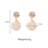 RETRO FASHION ZIRCON ROUND PEARL EARRINGS_CWAJE3792