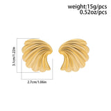 FASHIONABLE PUNK METAL STYLE GOLD EARRINGS_CWAJE1811