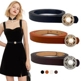 Women'S Fashionable Pearl And Diamond Belt_Cwabe0706