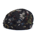 RETRO 2024 NEW PRINTED FLOWER BERET_CWAB2919