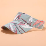 PRINTED SUN VISOR SUMMER UV PROTECTION SPORT CAP_CWAH3283