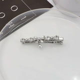 METAL ROSE HAIRPIN SIDE BANGS DUCKBILL CLIP_CWAHA4646