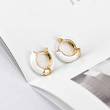 GEOMETRIC FRESH SWEET ROUND OIL DROP EARRINGS_CWAJE1759