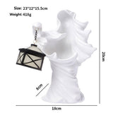 HALLOWEEN GRIM REAPER LANTERN RESIN DECOR_CWAJE5287