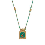 FASHIONABLE AND SIMPLE COLORFUL PENDANT NECKLACE_CWMM3915