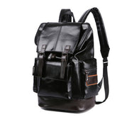 MEN S PU LEATHER LARGE BACKPACK STYLISH CASUAL_CWAB5181
