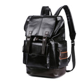 MEN S PU LEATHER LARGE BACKPACK STYLISH CASUAL_CWAB5181