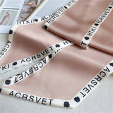 Wide Bevel Scarf With Printed Pattern Head Scarf_Cwasc1528