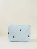 Large-Capacity Set Of Embroidered Bow Handbag