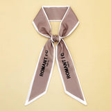 ELEGANT FLORAL SCARF HAIR RIBBON BAG ACCESSORY_CWASC0073