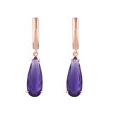 Zircon Jewelry Rose Gold Water Drop Earrings_Cwaje1017