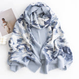 BOHO ROSE PRINT SCARF VINTAGE SOFT WRAP_CWASC0438